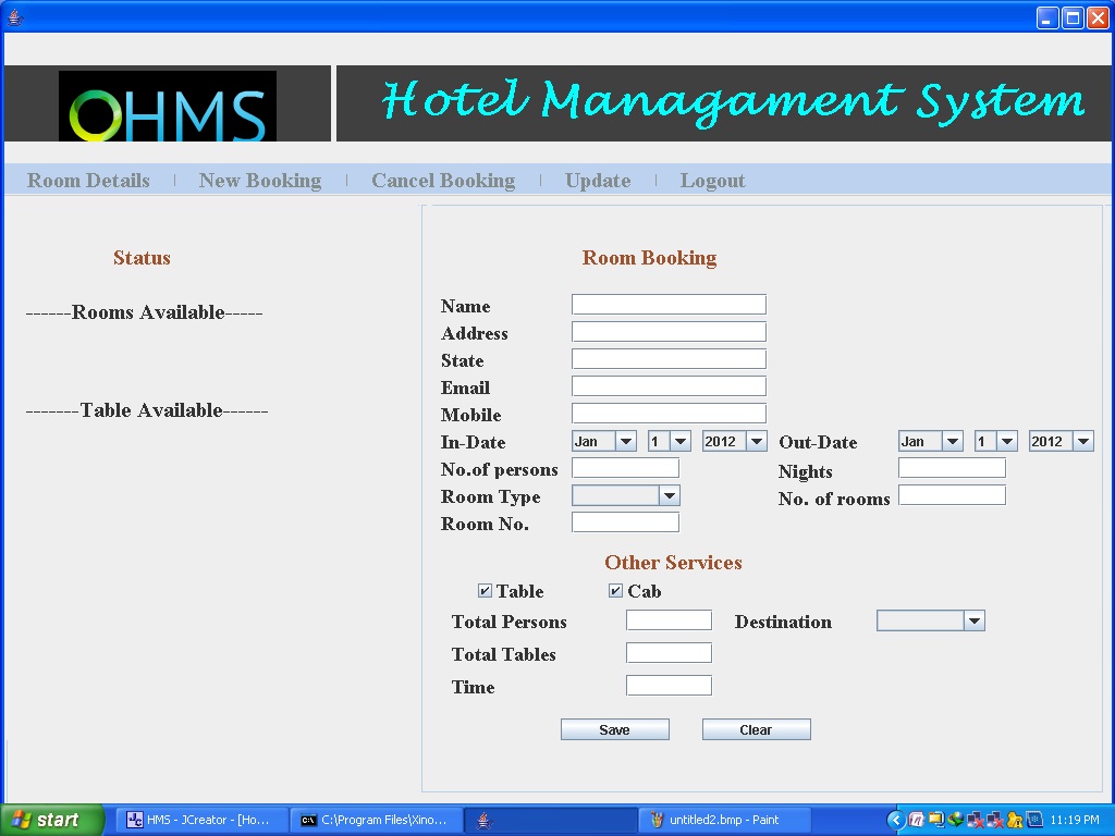 Hotel Management System Project 1000 Projects