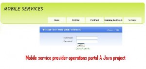 Mobile-service-provider-operations-portal-A-Java-project