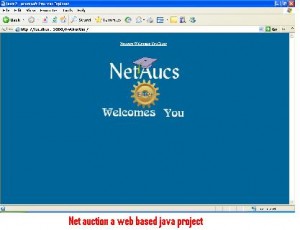 Net Auction A web Based Java Project.