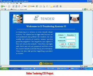 Online-Tendering-CSE-Project.