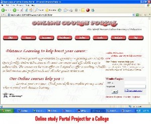 Online-study-Portal-Project-for-a-College