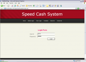 Speed Cash management System