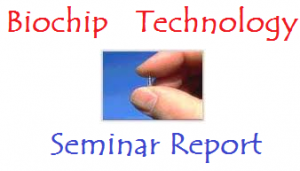biochip seminar report