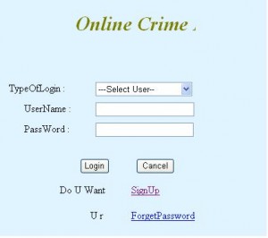 Online Crime Reporting Project