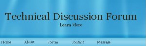 Online Technical Discussion Forum