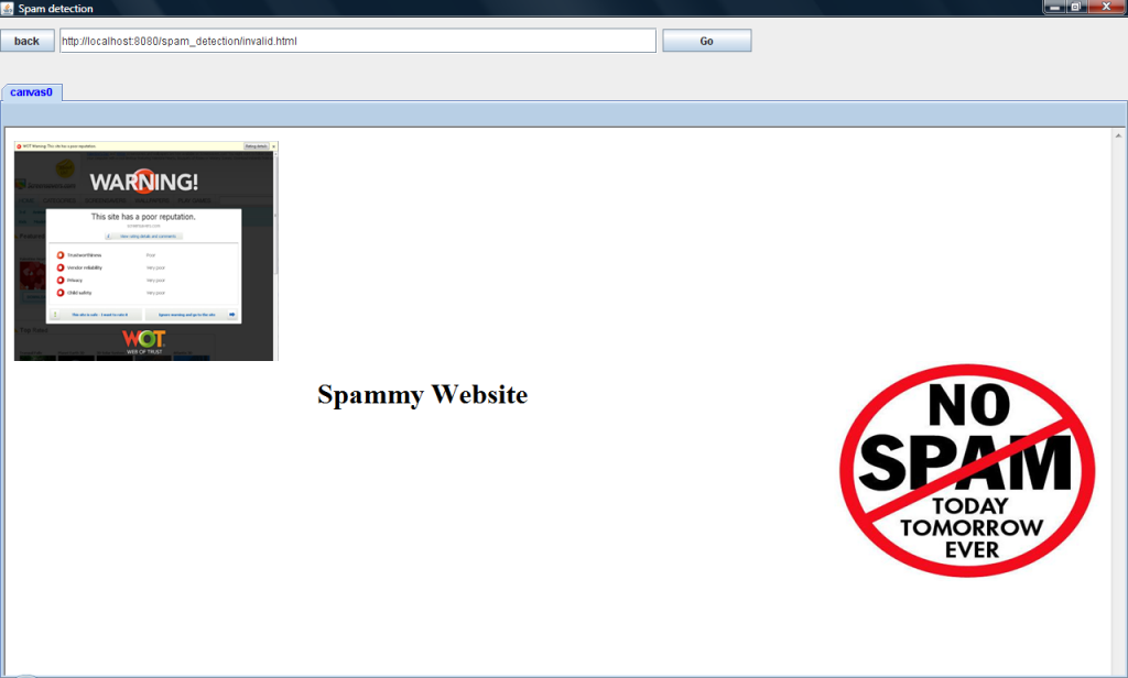 Spam Detection Project Screen