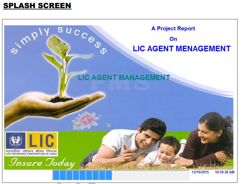 LIC Agent Management System Home Page