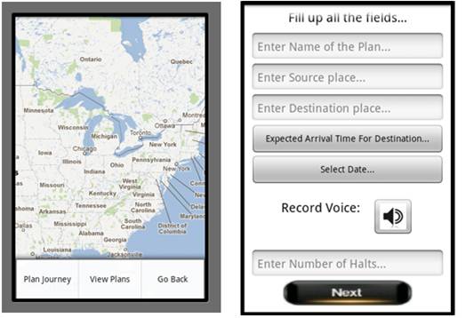 Location Based Voice Reminder for a Planned Journey