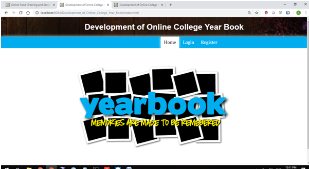 Development of College Yearbook Home Page