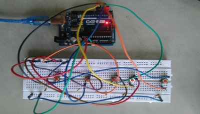 voting Machine Project using Python and Arduino ... Circuit Diagram
